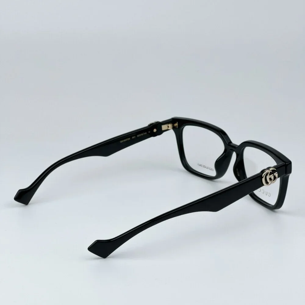 Gucci GG1537OK 001 BRAND NEW Eyeglasses Black Square Women - Picture 6 of 11